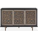 The appearance of Ryker Nocturn Black And Coventry Grey Server designed by Magnussen in the modern / contemporary interior design. This black and gray piece of furniture was selected by 1StopBedrooms from Ryker Collection to add a touch of cosiness and style into your home. Sku: D5013-15. Material: Oak Veneer.