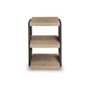 The appearance of Rylandyn End Table In Light Brown and Black designed by Signature Design by Ashley in the modern / contemporary interior design. This light brown/black piece of furniture  was selected by 1StopBedrooms from Rylandyn Collection to add a touch of cosiness and style into your home. Sku: T721-3. Material: Wood.