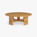Saguaro Round Oak Large Coffee Table In Honey Oak