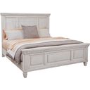The appearance of Salter Path Queen Bed In White Grain designed by American Woodcrafters in the transitional interior design. This white piece of furniture was selected by 1StopBedrooms from Salter Path Collection to add a touch of cosiness and style into your home. Sku: 1020-950D;1020-952D;1020-882. Bed Type: Panel Bed. Bed Size: Queen. Material: Mahogany.