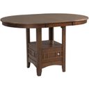 Sam Cherry Extendable Trestle Storage Pub Dining Table