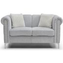 The appearance of Sammy Teddy Bear Chenille Rolled Arm Loveseat in Gray designed by Glory in the transitional interior design. This gray piece of furniture was selected by 1StopBedrooms from Sammy Collection to add a touch of cosiness and style into your home. Sku: G00340A-L Box 1;G00340A-L Box 2. Material: Chenille.
