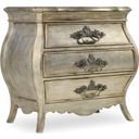 Sanctuary Silver Curved Nightstand