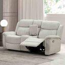 The appearance of Sandbach Loveseat with Console In Light Gray designed by Furniture of America in the modern / contemporary interior design. This light gray piece of furniture was selected by 1StopBedrooms from Sandbach Collection to add a touch of cosiness and style into your home. Sku: FM6013LG-LV-M. Material: Fabric.