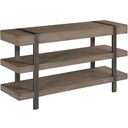 The appearance of Sandler Console Table In Gray designed by Hammary in the modern / contemporary interior design. This gray piece of furniture  was selected by 1StopBedrooms from Sandler Collection to add a touch of cosiness and style into your home. Sku: 180-925. Material: Wood.