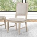 The appearance of Sandnes Dining Chair Set of 2 In Light Oak designed by Furniture of America in the transitional interior design. This light oak piece of furniture  was selected by 1StopBedrooms from Sandnes Collection to add a touch of cosiness and style into your home. Sku: FM3369AK-SC-2PK. Material: Fabric.