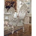 The appearance of Sandoval Arm Chair Set of 2 In Champagne designed by ACME in the transitional interior design. This champagne piece of furniture was selected by 1StopBedrooms from Sandoval Collection to add a touch of cosiness and style into your home. Sku: DN01496. Material: Wood.