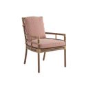 The appearance of Sandpiper Bay Arm Dining Chair In Brown/Red/Pink designed by Tommy Bahama in the coastal interior design. This brown/red/pink piece of furniture was selected by 1StopBedrooms from Sandpiper Bay Collection to add a touch of cosiness and style into your home. Sku: 3360-13-40. Material: Aluminum.