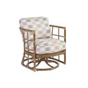 The appearance of Sandpiper Bay Swivel Chair In Brown/Red/Pink designed by Tommy Bahama in the coastal interior design. This brown/red/pink piece of furniture was selected by 1StopBedrooms from Sandpiper Bay Collection to add a touch of cosiness and style into your home. Sku: 3360-09SW-40. Material: Aluminum.