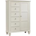 The appearance of Sandy Beach 8-drawer Door Chest Storage Cream White designed by Coaster in the coastal interior design. This cream white piece of furniture was selected by 1StopBedrooms from Sandy Beach Collection to add a touch of cosiness and style into your home. Sku: 201308. Material: Wood.