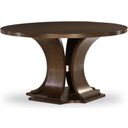 Sanford 64 Inch Round Dining Table In Brunette