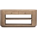 Sanford Console Sofa Table In Chateau Brown