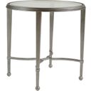 Metal Designs Sangiovese Round End Table In Argento