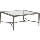 Metal Designs Sangiovese Square Cocktail Table In Argento