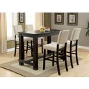 The appearance of Sania Bar Table In Antique Black designed by Furniture of America in the rustic / southwestern interior design. This antique black piece of furniture  was selected by 1StopBedrooms from Sania Collection to add a touch of cosiness and style into your home. Sku: CM3324BK-BT-VN. Material: Wood. Table Top Shape: Rectangular.