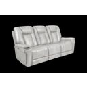 The appearance of Sanibel Sofa In Rainer Dove With Power Recline, Power Head Rests and Power Lumbar (Lay Flat) designed by BarcaLounger in the transitional interior design. This dove piece of furniture was selected by 1StopBedrooms from Sanibel Collection to add a touch of cosiness and style into your home. Sku: 39PHL1192375091. Material: Leather.
