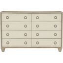 The appearance of Santa Barbara 8 Drawer Dresser designed by Bernhardt in the modern / contemporary interior design. This sandstone piece of furniture was selected by 1StopBedrooms from Santa Barbara Collection to add a touch of cosiness and style into your home. Sku: 385042. Material: Wood.