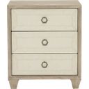 The appearance of Santa Barbara Nightstand designed by Bernhardt in the traditional interior design. This sandstone piece of furniture was selected by 1StopBedrooms from Santa Barbara Collection to add a touch of cosiness and style into your home. Sku: 385216. Material: Wood.
