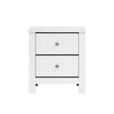 Santino 2-Drawer Nightstand In White