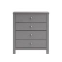 Santino 4-Drawer Chest In Grey