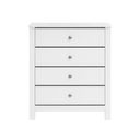 Santino 4-Drawer Chest In White