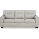 The appearance of Santorine Sofa In Bone designed by Signature Design by Ashley in the modern / contemporary interior design. This bone piece of furniture was selected by 1StopBedrooms from Santorine Collection to add a touch of cosiness and style into your home. Sku: 2170838. Material: Faux Leather.