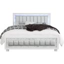 The appearance of Santorini Full Bed In Metallic White Marble designed by Global Furniture USA in the modern / contemporary interior design. This white piece of furniture  was selected by 1StopBedrooms from Santorini Collection to add a touch of cosiness and style into your home. Sku: SANTORINI-METALLIC WHITE-FB-FB & SLATS;SANTORINI-METALLIC WHITE-FB-HB;SANTORINI-METALLIC WHITE-FB-SR. Bed Type: Panel Bed. Material: Wood. Bed Size: Full.