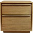 The appearance of Sarasota 2-Drawer Oak Wood Nightstand With Metal Handles In Natural designed by Moti in the transitional interior design. This natural piece of furniture was selected by 1StopBedrooms from Sarasota Collection to add a touch of cosiness and style into your home. Sku: 38114001. Material: Wood.