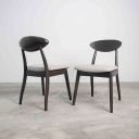The appearance of Sargans Side Chair Set of 2 In Black Wenge designed by Furniture of America in the transitional interior design. This black wenge piece of furniture  was selected by 1StopBedrooms from Sargans Collection to add a touch of cosiness and style into your home. Sku: FM30006BK-SC-2PK. Material: Solid Rubberwood.
