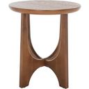 The appearance of Sasha Wood Accent Table In Medium Oak designed by Safavieh Couture in the transitional interior design. This medium oak piece of furniture  was selected by 1StopBedrooms from Sasha Collection to add a touch of cosiness and style into your home. Sku: SFV2129C. Material: Wood.