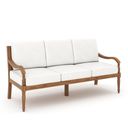 The appearance of Savannah Outdoor Sofa In White Linen designed by New Classic in the traditional interior design. This white piece of furniture was selected by 1StopBedrooms from Savannah Collection to add a touch of cosiness and style into your home. Sku: G841W-30. Material: Wood.