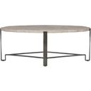 The appearance of Sayers Cocktail Table designed by Bernhardt in the transitional interior design. This white travertine stone/bronze piece of furniture  was selected by 1StopBedrooms from Sayers Collection to add a touch of cosiness and style into your home. Sku: 414013. Material: Stone.