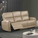 The appearance of Schlieren Power Sofa In Beige designed by Furniture of America in the modern / contemporary interior design. This beige piece of furniture  was selected by 1StopBedrooms from Schlieren Collection to add a touch of cosiness and style into your home. Sku: FM6012BG-SF-PM. Material: Leather.