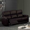 The appearance of Schlieren Power Sofa In Black designed by Furniture of America in the modern / contemporary interior design. This black piece of furniture  was selected by 1StopBedrooms from Schlieren Collection to add a touch of cosiness and style into your home. Sku: FM6012BK-SF-PM. Material: Leather.
