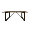The appearance of Scott Dining Table In Solid Birch Wood with Antique Brown Finish designed by Moti in the transitional interior design. This antique brown piece of furniture was selected by 1StopBedrooms from Scott Collection to add a touch of cosiness and style into your home. Sku: 58102002A. Material: Wood. Table Top Shape: Rectangular. Size: 42" x 84".