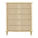 Scotts Square 5-Drawer Chest In Light Champagne