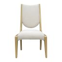 The appearance of Scotts Square Dining Side Chair Set of 2 In Light Champagne designed by Michael Amini in the modern / contemporary interior design. This light champagne piece of furniture  was selected by 1StopBedrooms from Scotts Square Collection to add a touch of cosiness and style into your home. Sku: 9097003A-124. Material: Solid Wood.