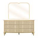 Scotts Square Dresser with Mirror In Light Champagne