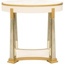 The appearance of Scotts Square End Table In Light Champagne designed by Michael Amini in the modern / contemporary interior design. This light champagne piece of furniture  was selected by 1StopBedrooms from Scotts Square Collection to add a touch of cosiness and style into your home. Sku: 9097202-124. Material: Solid Wood.