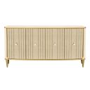 The appearance of Scotts Square Sideboard In Light Champagne designed by Michael Amini in the modern / contemporary interior design. This light champagne piece of furniture  was selected by 1StopBedrooms from Scotts Square Collection to add a touch of cosiness and style into your home. Sku: 9097007-124. Material: Solid Wood.