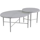 The appearance of Seabrook Bunching Cocktail Table In Ivory designed by Tommy Bahama in the modern / contemporary interior design. This ivory piece of furniture was selected by 1StopBedrooms from Seabrook Collection to add a touch of cosiness and style into your home. Sku: 3430-947C. Table Top Shape: Oval. Material: Glass.