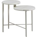 The appearance of Seabrook Tiered End Table In Ivory designed by Tommy Bahama in the modern / contemporary interior design. This ivory piece of furniture was selected by 1StopBedrooms from Seabrook Collection to add a touch of cosiness and style into your home. Sku: 3430-957C. Table Top Shape: Round. Material: Glass.