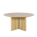 The appearance of Sedona Round Patio Dining Table In Beige and Natural designed by New Classic in the transitional interior design. This beige/natural piece of furniture was selected by 1StopBedrooms from Sedona Collection to add a touch of cosiness and style into your home. Sku: G6201-DT. Table Top Shape: Round. Material: Wood.
