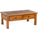 The appearance of Sedona Slate Top Coffee Table designed by Sunny Designs in the rustic / southwestern interior design. This rustic oak piece of furniture was selected by 1StopBedrooms from Sedona Collection to add a touch of cosiness and style into your home. Sku: 3143RO2-C. Material: Solid Wood.