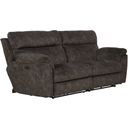 The appearance of Sedona Smoke Power Reclining Sofa With Power Lumbar designed by Catnapper in the modern / contemporary interior design. This gray piece of furniture  was selected by 1StopBedrooms from Sedona Collection to add a touch of cosiness and style into your home. Sku: 762221279328. Material: Fabric.