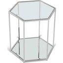 Sei End Table In Brushed Chrome