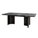 The appearance of Selsey Dining Table In Black designed by Furniture of America in the modern / contemporary interior design. This black piece of furniture  was selected by 1StopBedrooms from Selsey Collection to add a touch of cosiness and style into your home. Sku: FM34007BK-T. Material: Faux Marble. Table Top Shape: Rectangular. Size: 40" x 78".
