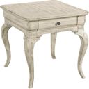 The appearance of Selwyn Kelsey End Table designed by Kincaid in the transitional interior design. This white piece of furniture was selected by 1StopBedrooms from Selwyn Collection to add a touch of cosiness and style into your home. Sku: 020-915. Material: Wood.