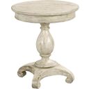 The appearance of Selwyn Kelsey Round End Table designed by Kincaid in the transitional interior design. This white piece of furniture was selected by 1StopBedrooms from Selwyn Collection to add a touch of cosiness and style into your home. Sku: 020-916. Material: Wood.