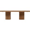 The appearance of Sequoia 54 Inch Double Pedestal Coffee Table with Butterfly Joint Inlay-Revised Design In Rustic Brown designed by Jofran in the modern / contemporary interior design. This rustic brown piece of furniture was selected by 1StopBedrooms from Sequoia Collection to add a touch of cosiness and style into your home. Sku: 2350-1TR;2350-1BR. Material: Mango.